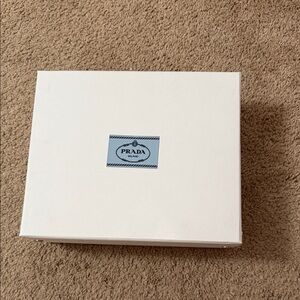 Authentic Prada Box with Blue Logo